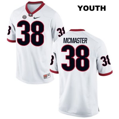 Youth Georgia Bulldogs NCAA #38 Brandon McMaster Nike Stitched White Authentic College Football Jersey ZEG4754IL